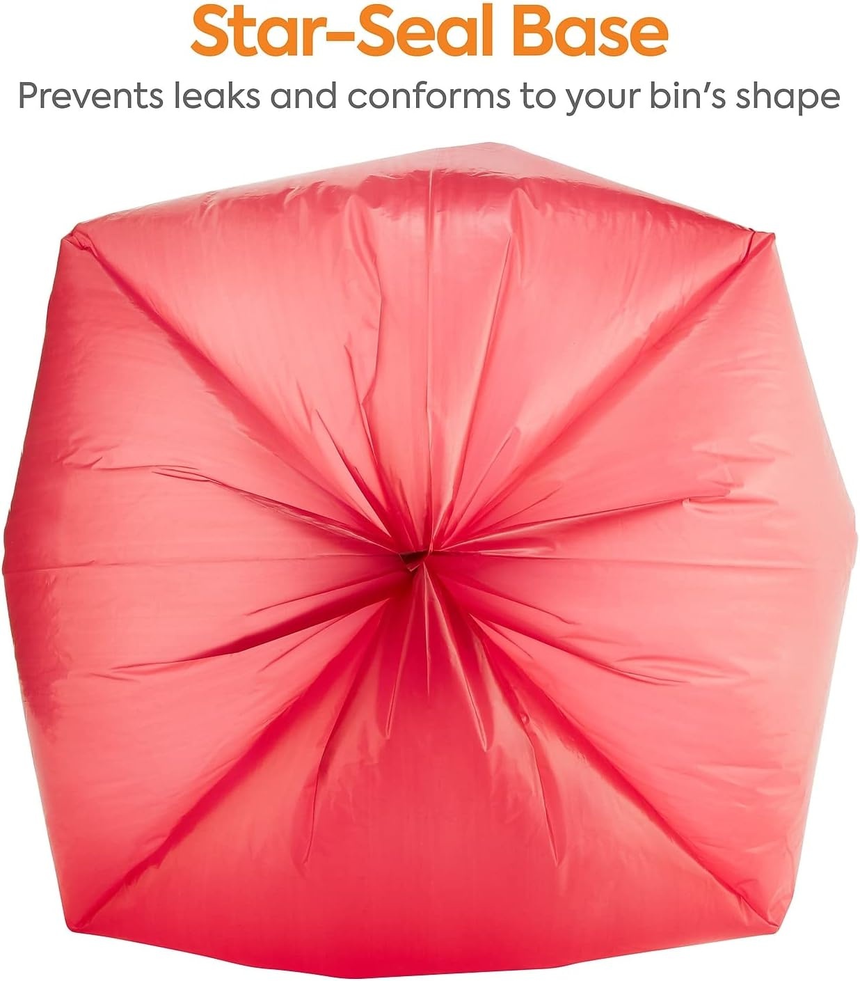 image:imageBRIGHTON Red Healthcare Printed Bags 4045 gal Low Density 13 Mil 40Inch x 46Inch 200 CT