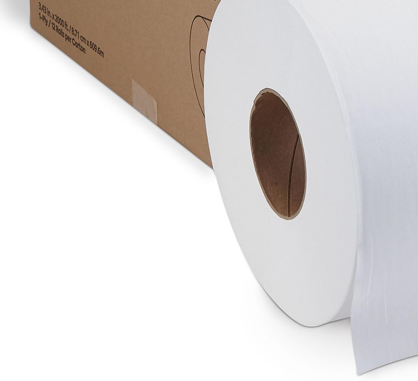 image:imageCoastwide Professional Jumbo Toilet Paper 1ply White 2000 ftRoll 12 RollsCarton12 Count Pack of 1