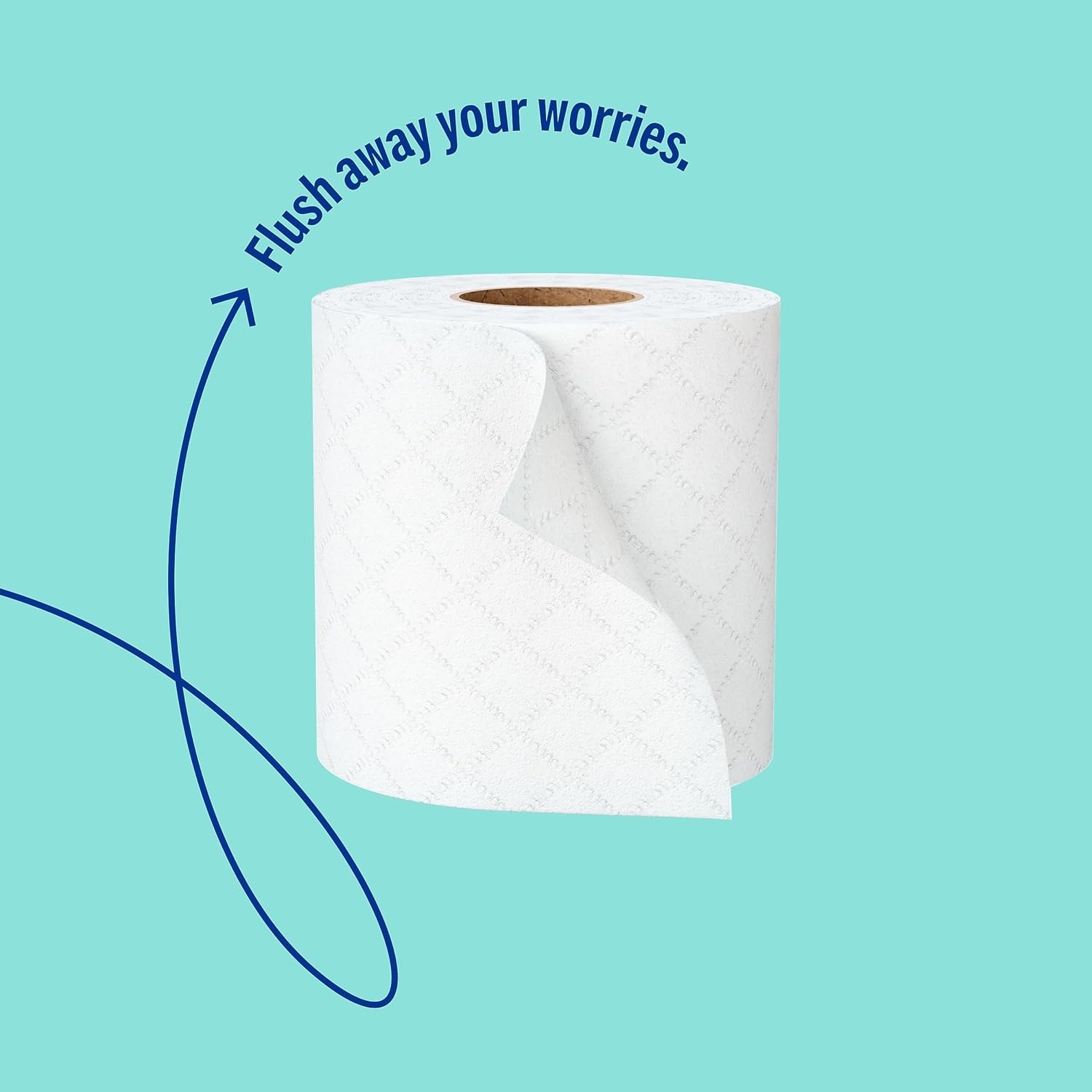 image:imagePerk 1Ply Toilet Paper Septic Safe Tissue Rolls 1000Sheets Per Roll 20Pack White