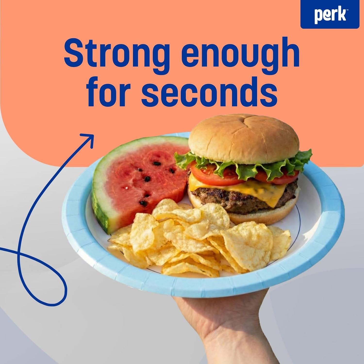 image:imagePerk 9 Inch Paper Plates 1000 Count Bulk White Disposable Uncoated Plates for Dinner Parties amp Everyday Use125 Pack