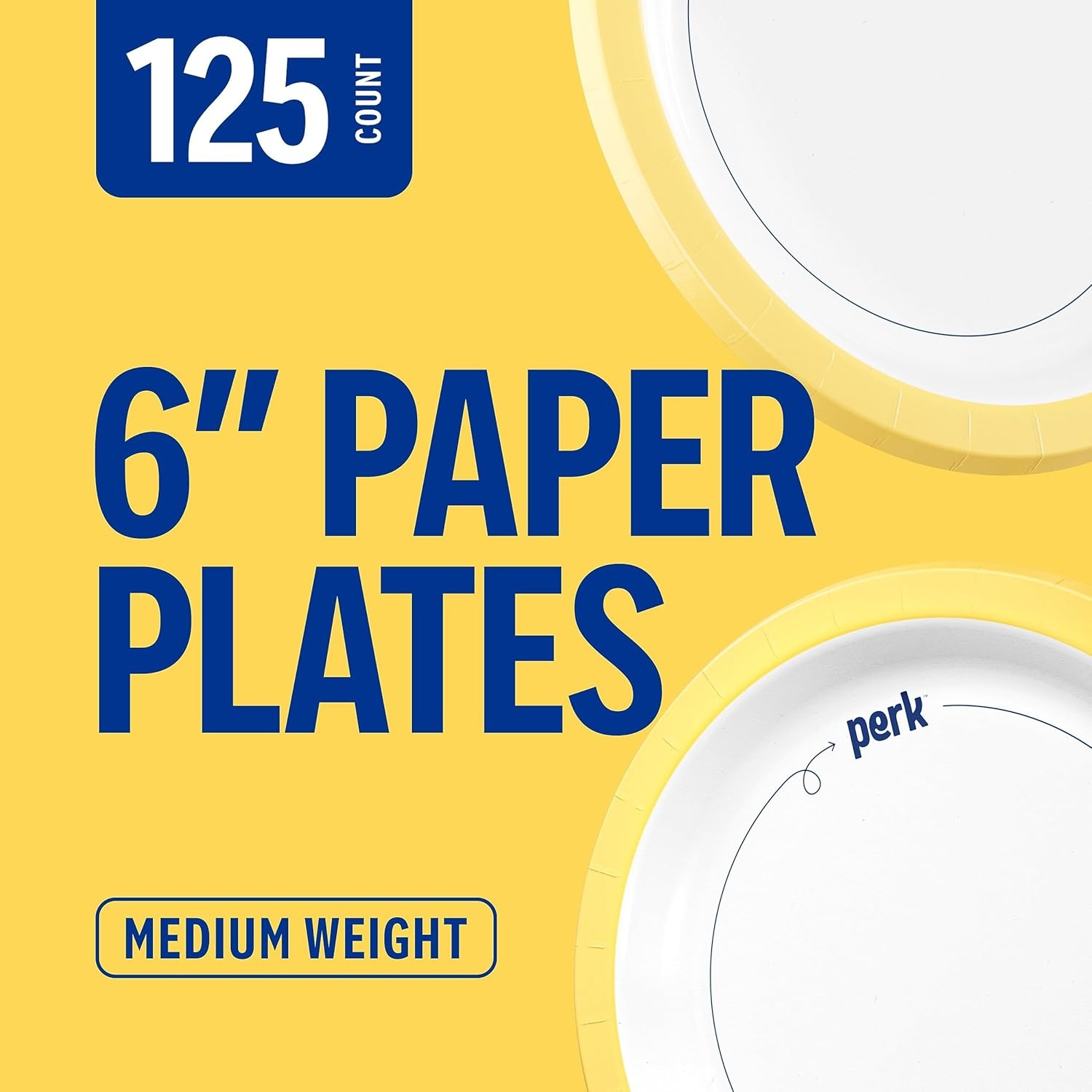 image:imagePerk 9 Inch Paper Plates 1000 Count Bulk White Disposable Uncoated Plates for Dinner Parties amp Everyday Use125 Pack