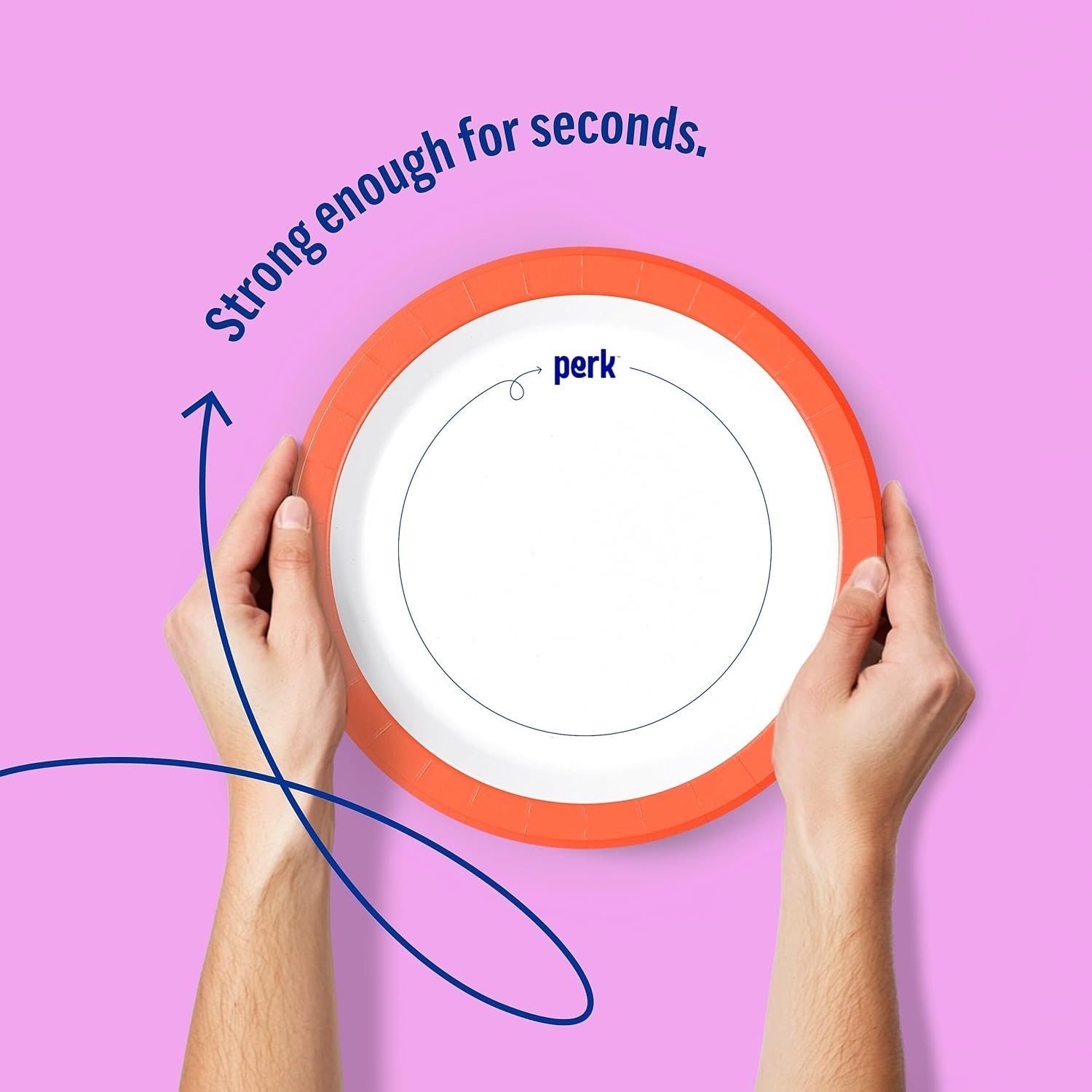 image:imagePerk 9 Inch Paper Plates 1000 Count Bulk White Disposable Uncoated Plates for Dinner Parties amp Everyday Use500 Pack