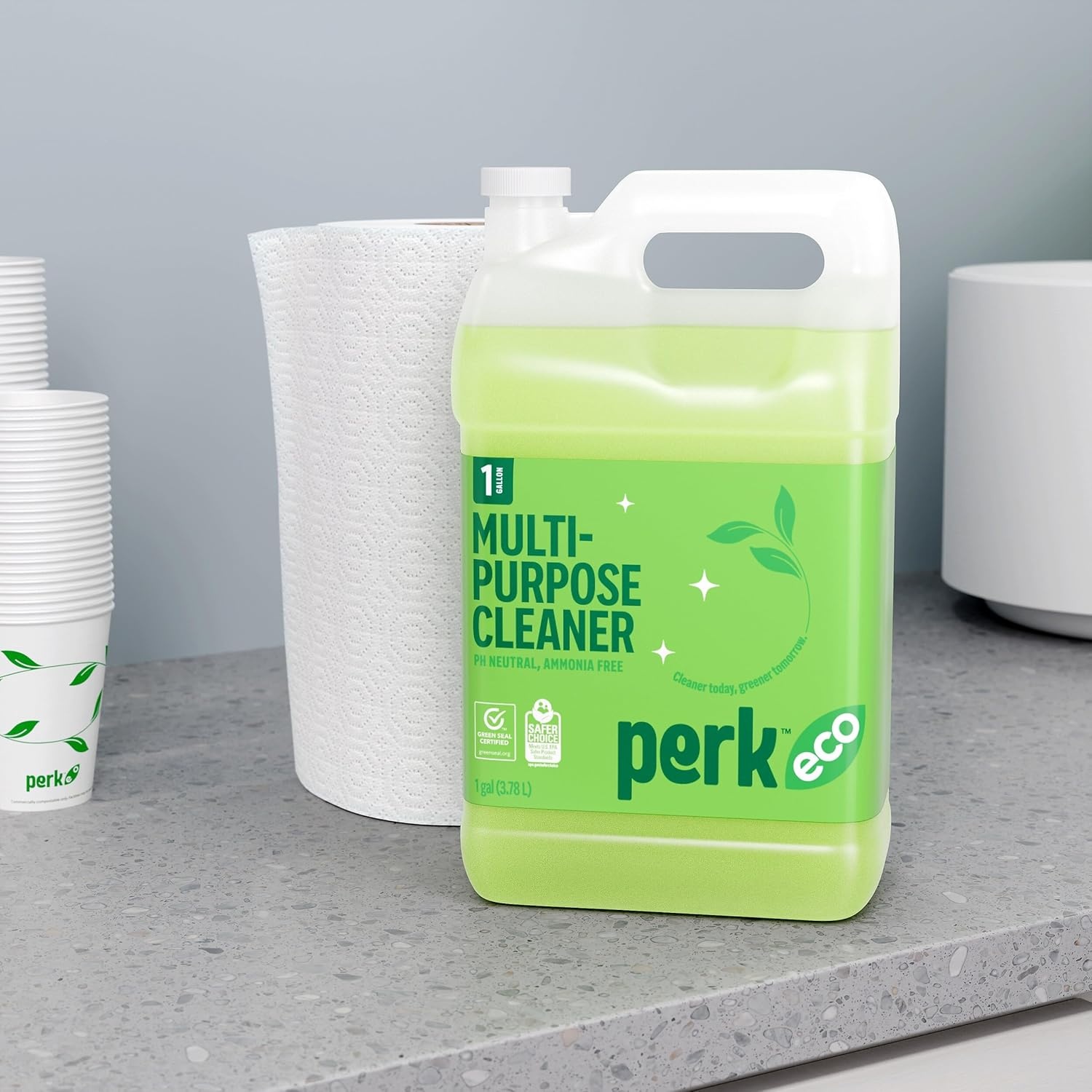 image:imagePerk Eco ReadytoUse AllPurpose Cleaner Refill 1Gallon Bottle128 Fl Oz Pack of 1