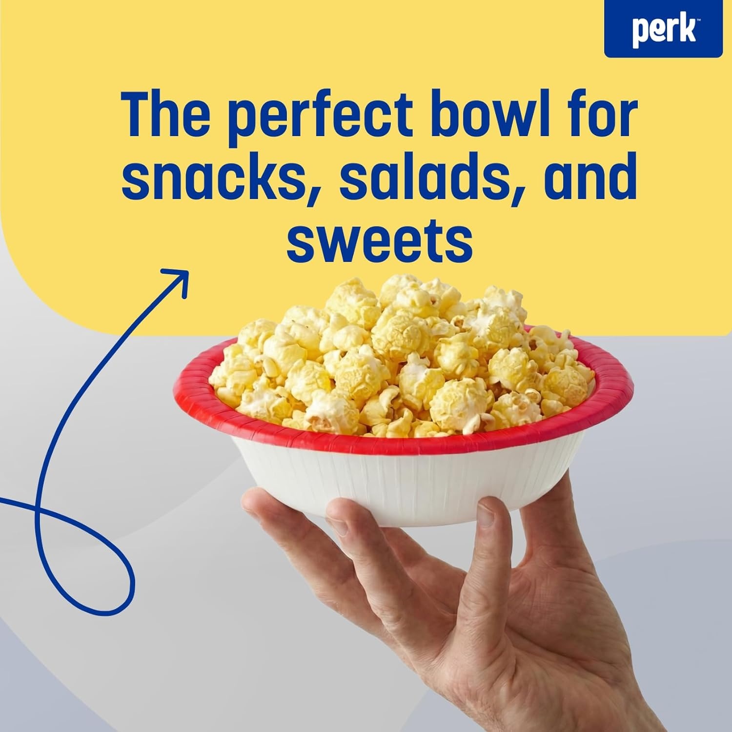 image:imagePerk HeavyWeight Paper Bowls 12 Oz 500 Count Bulk Disposable Bowls for Soups Snacks amp Everyday Meals WhiteOrange500