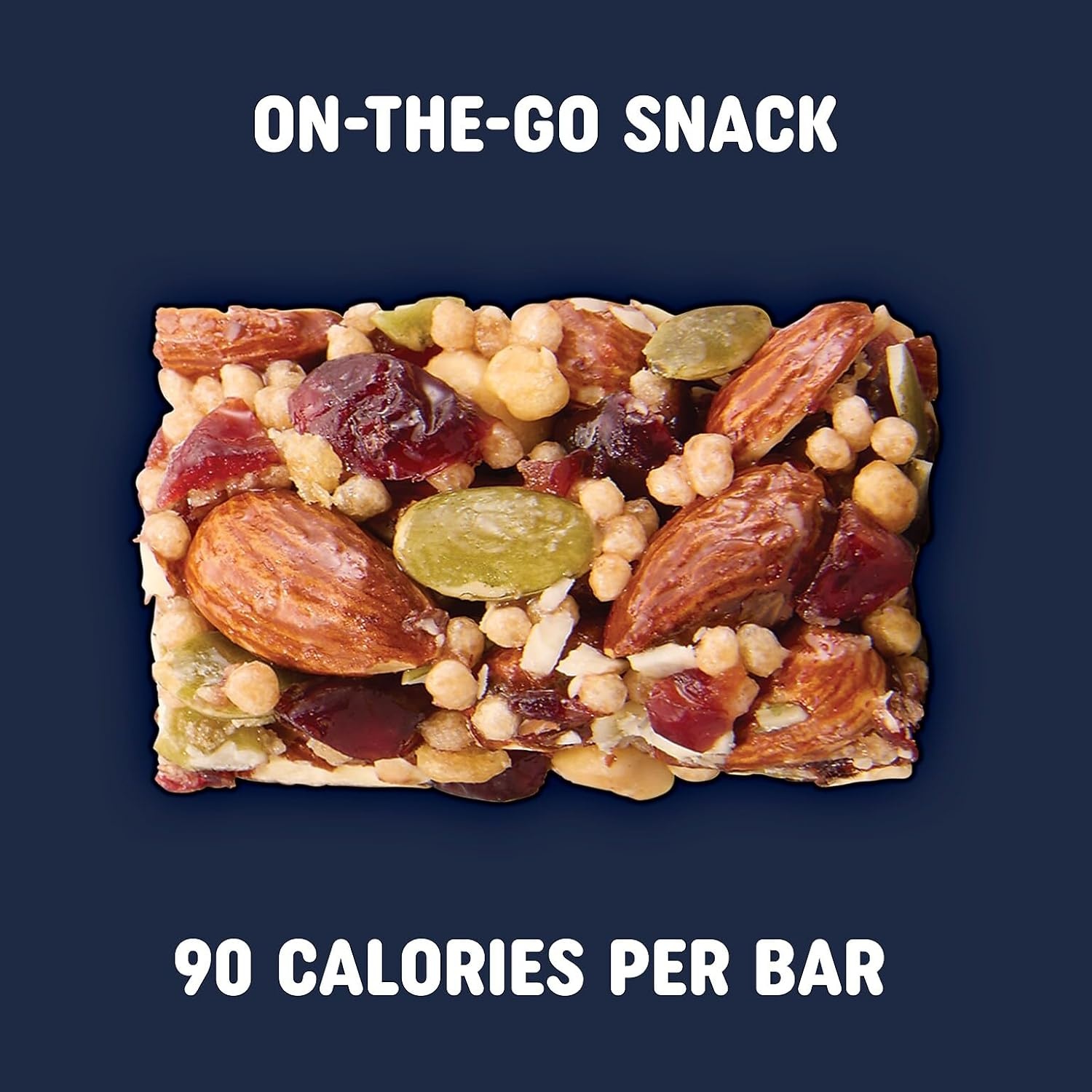 image:imagePick Me Up Provisions Mini Peanut Butter Dark Chocolate Nut Bar 20 Bars Perfect for Lunches Protein SnackCranberry Almond