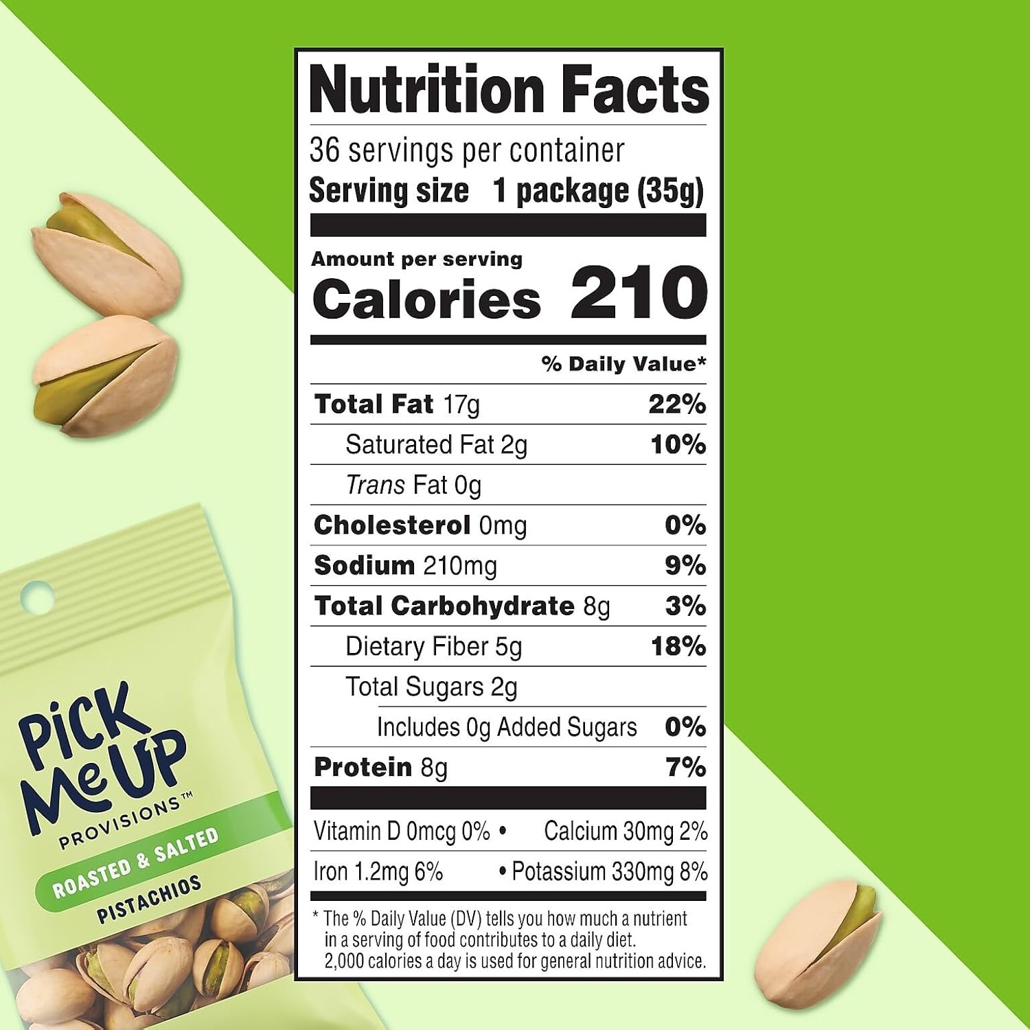 image:imagePick Me Up Provisions Roasted amp Salted Peanuts 36 SingleServe 2 oz Bags HighProtein Snack Packs for Work Travel amp LunchesPistachios