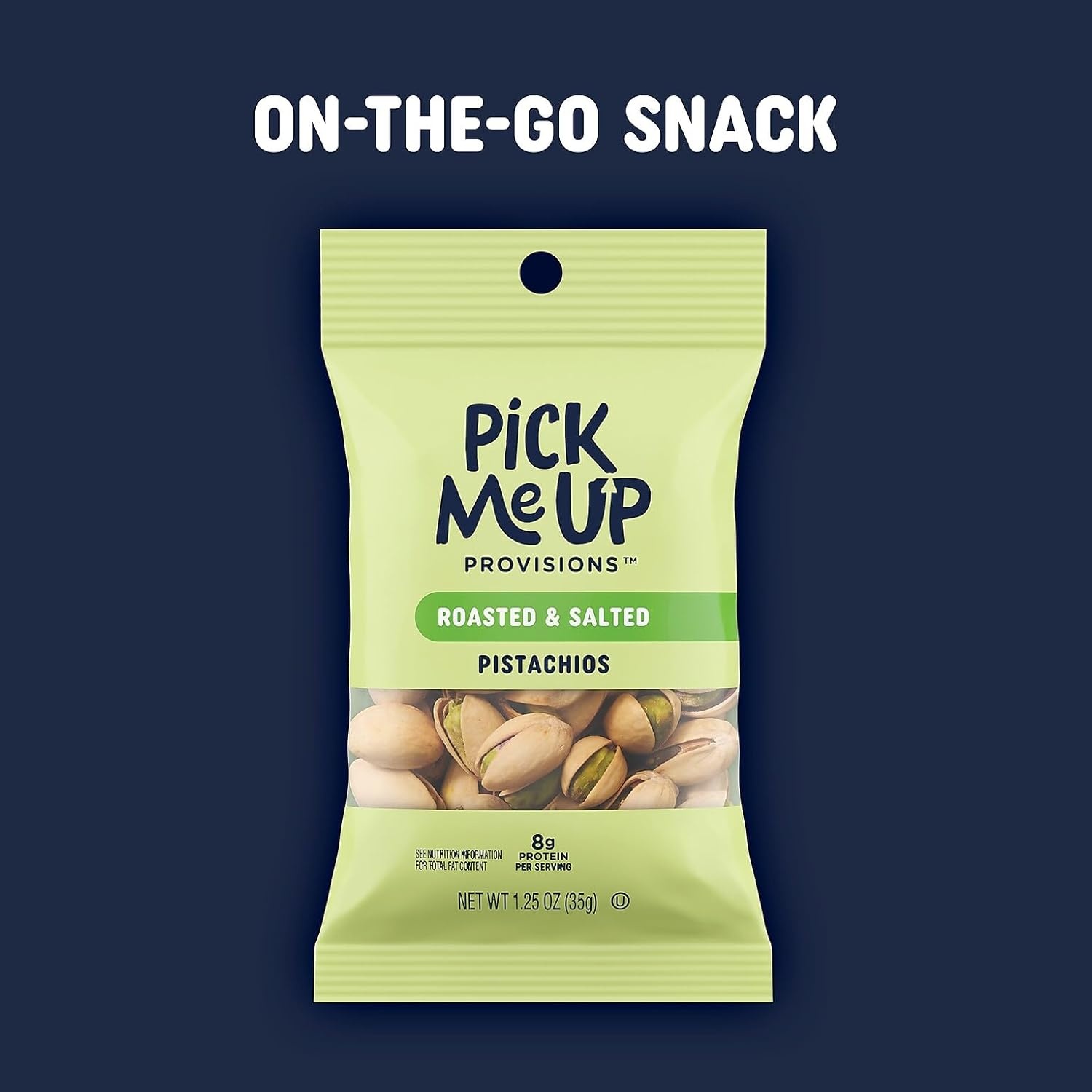image:imagePick Me Up Provisions Roasted amp Salted Peanuts 36 SingleServe 2 oz Bags HighProtein Snack Packs for Work Travel amp LunchesPistachios