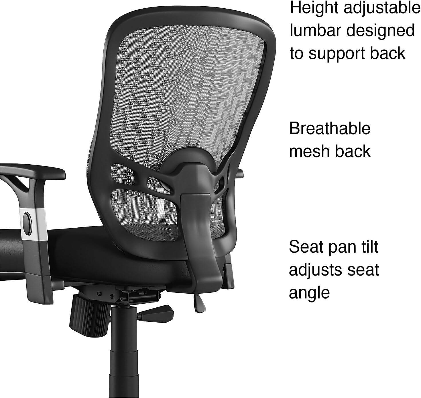 image:imageSTAPLES Ergonomic Task Chair Mesh Black 2Pack
