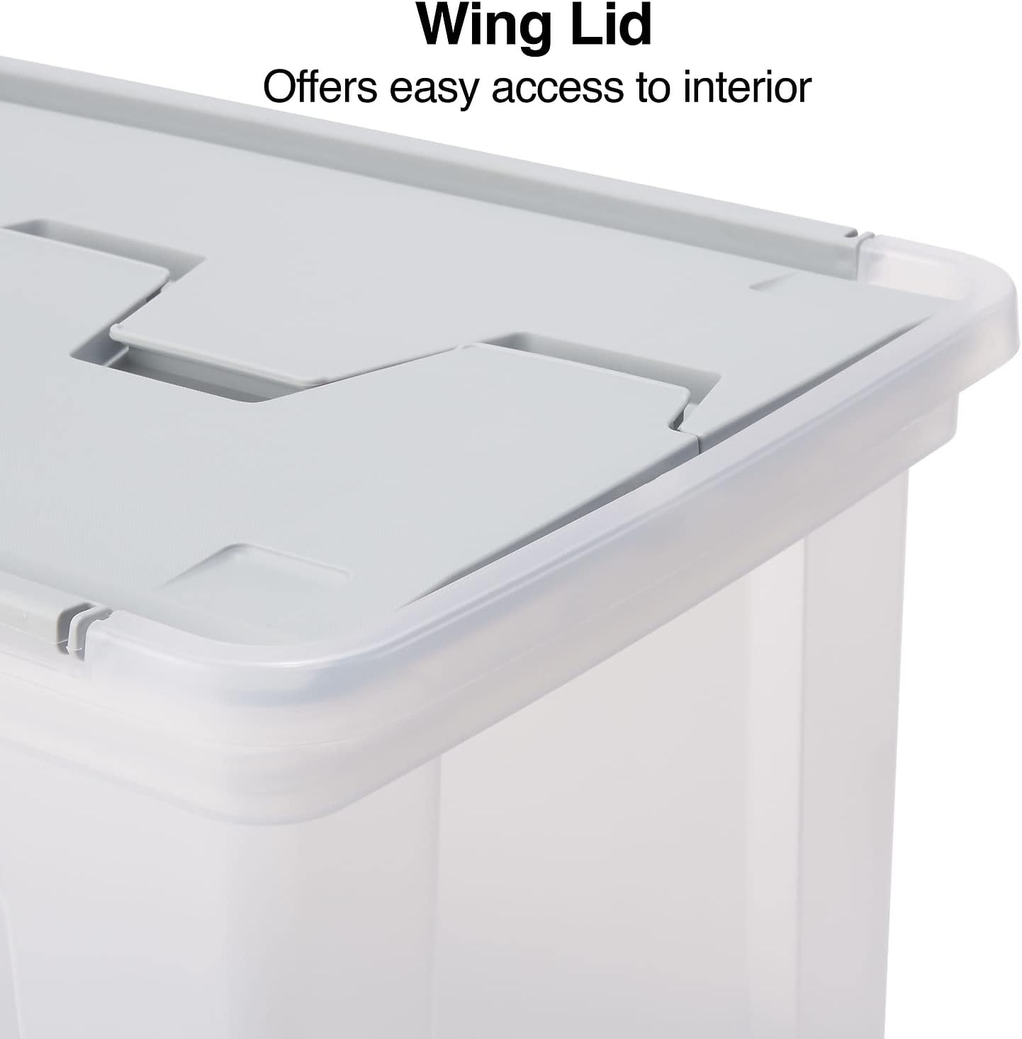 image:imageSTAPLES File Folder Tote Portable Filing Box for Letter SIze Hanging Folders Security Latch amp BuiltIn Lid Organizer BlackClearClear