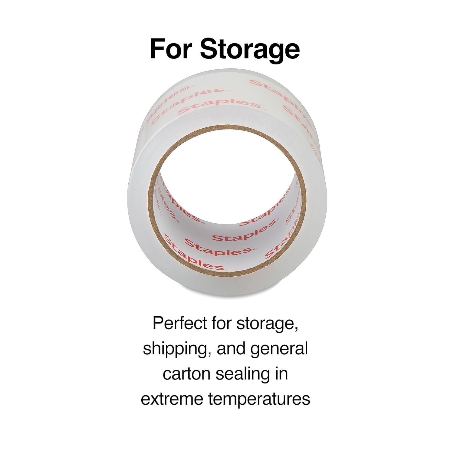 image:imageSTAPLES Lightweight Moving amp Storage Tape 283 x 546 Yards Clear 12Carton ST6100352204VS
