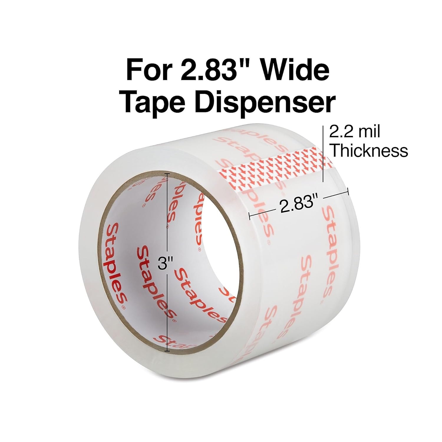image:imageSTAPLES Lightweight Moving amp Storage Tape 283 x 546 Yards Clear 12Carton ST6100352204VS
