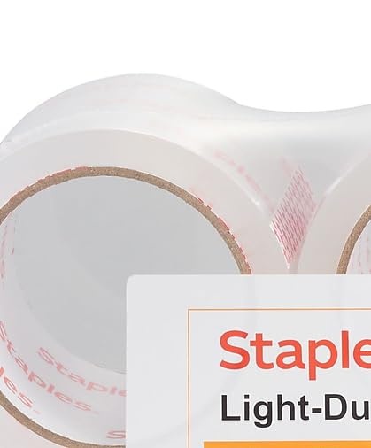 image:imageSTAPLES Lightweight Moving amp Storage Tape 283 x 546 Yards Clear 12Carton ST6100352204VS