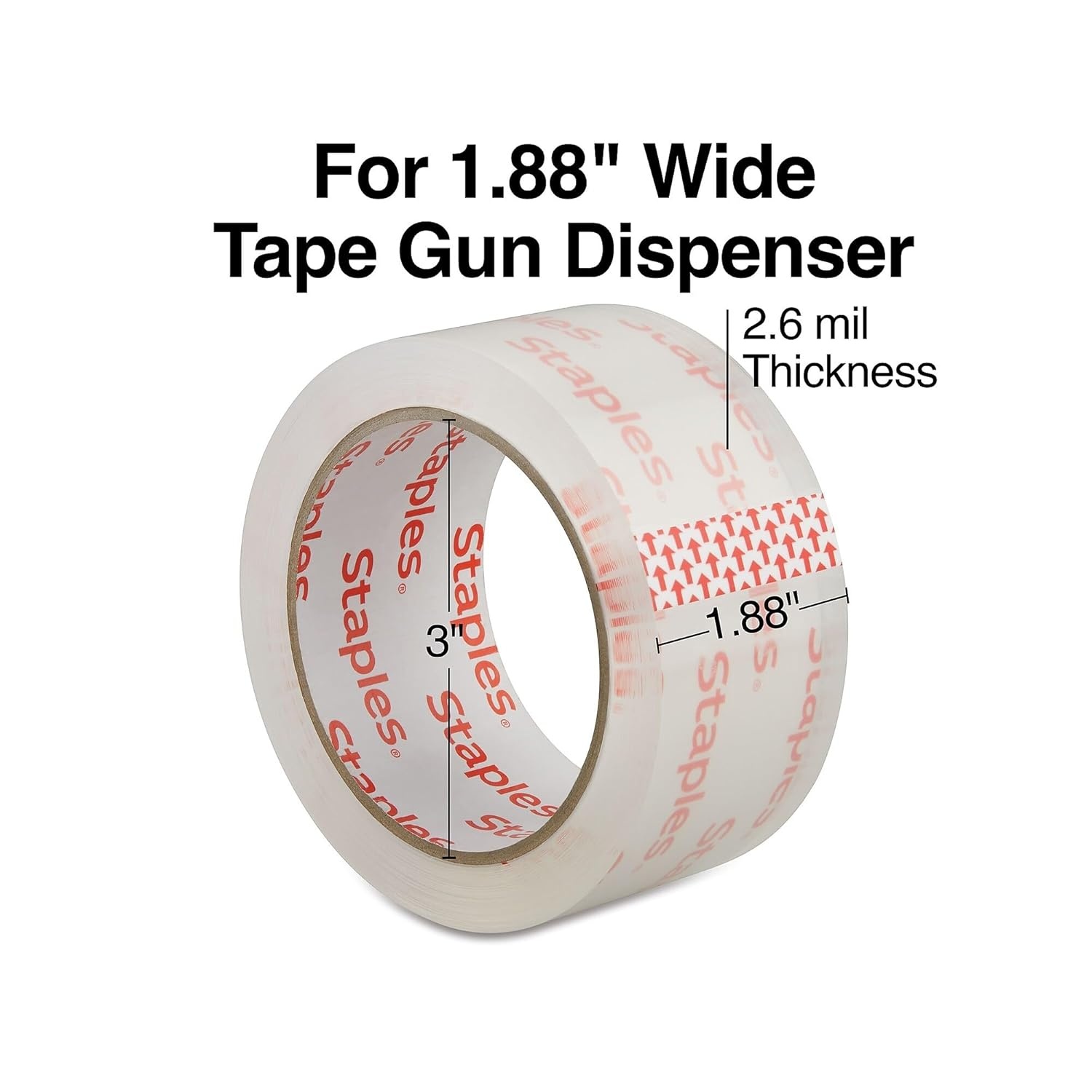 image:imageSTAPLES Moving amp Storage Packing Tape 188 x 546 Yards Clear 24 RollsCarton ST6101252528VS