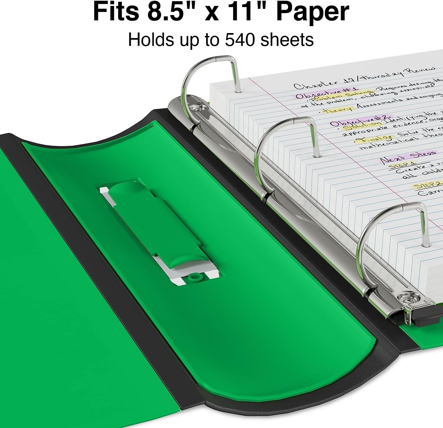 image:imageStaples 2Inch 3Ring Better Binder Durable View Binder for Office amp School Storage Green 2Pack
