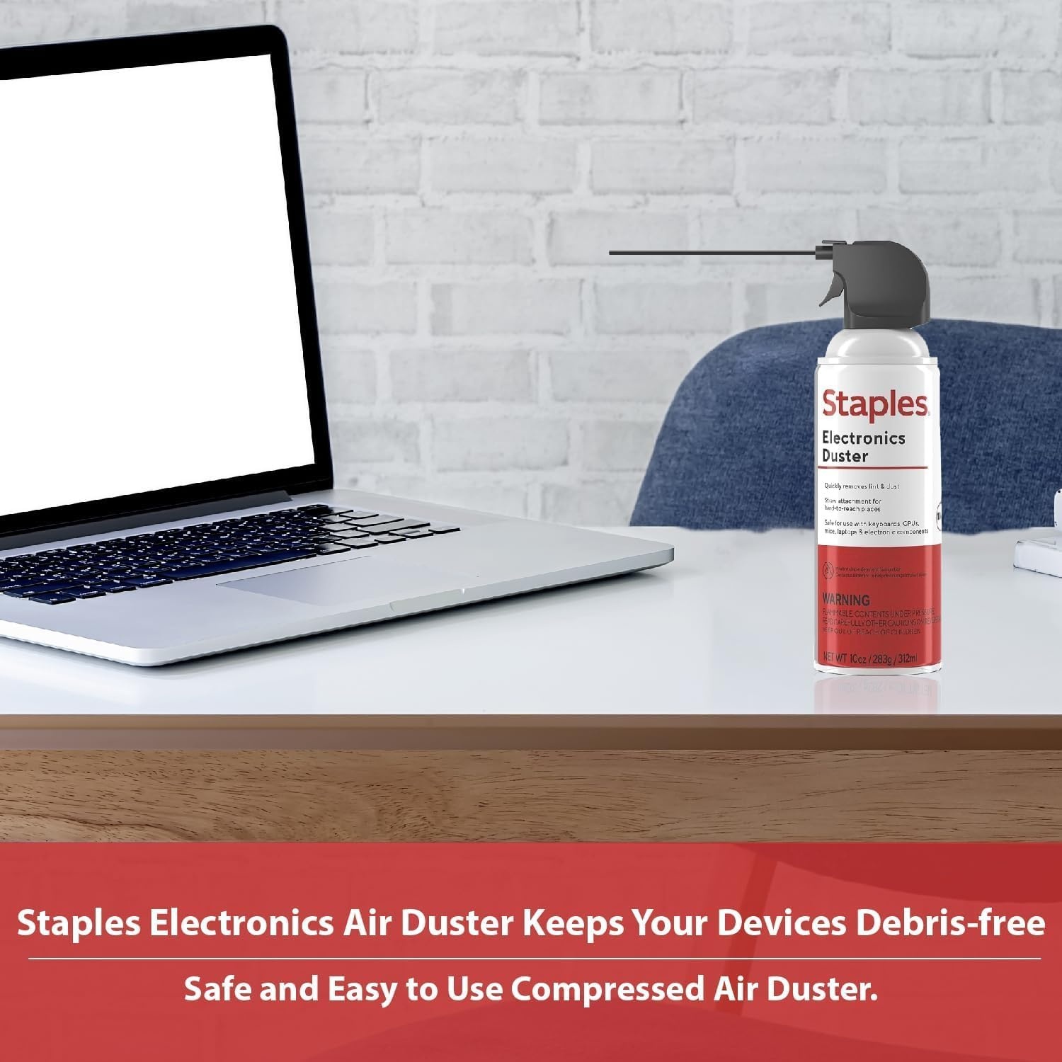 image:imageStaples Compressed Air Dusters Canned Air for Electronics Keyboards amp Office Devices1