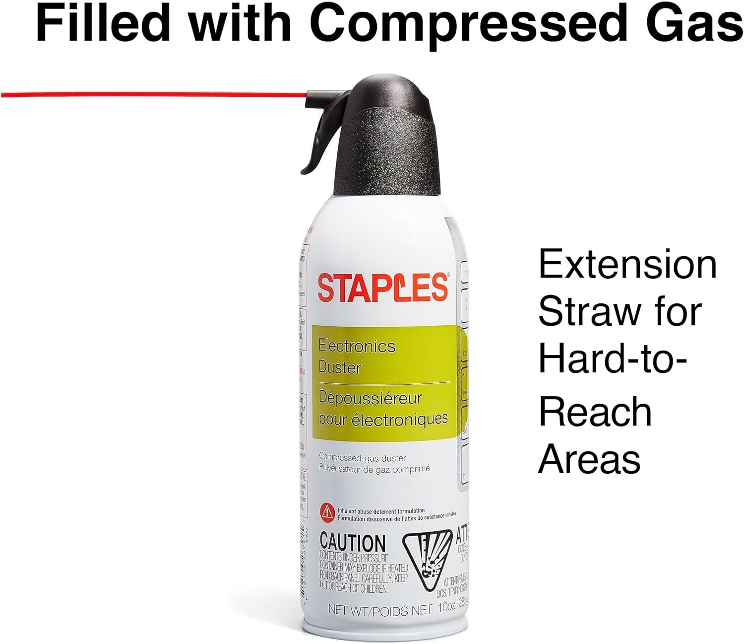 image:imageStaples Compressed Air Dusters Canned Air for Electronics Keyboards amp Office Devices1