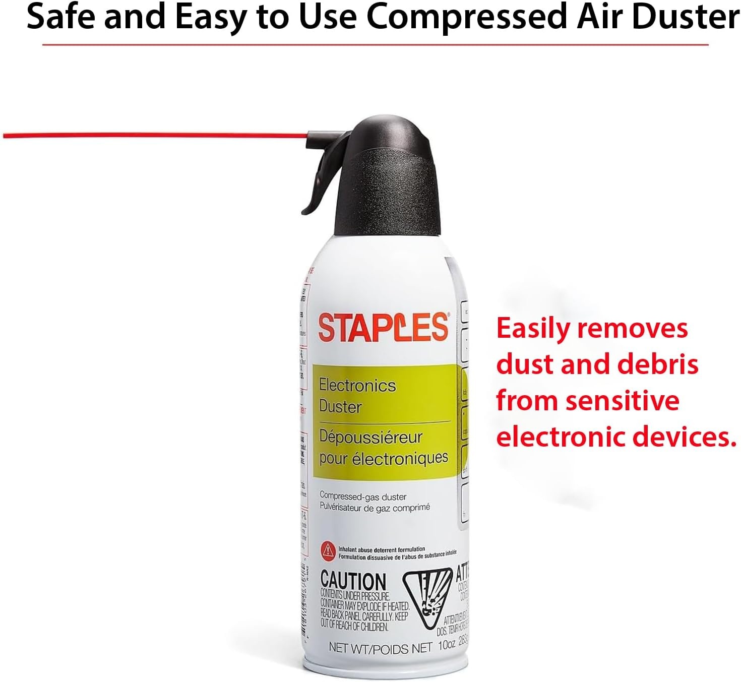 image:imageStaples Compressed Air Dusters Canned Air for Electronics Keyboards amp Office Devices6