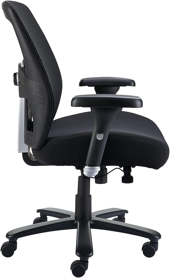 image:imageStaples Driscott Ergonomic Fabric Managers Big amp Tall Chair 400 lb Capacity Black 2Pack