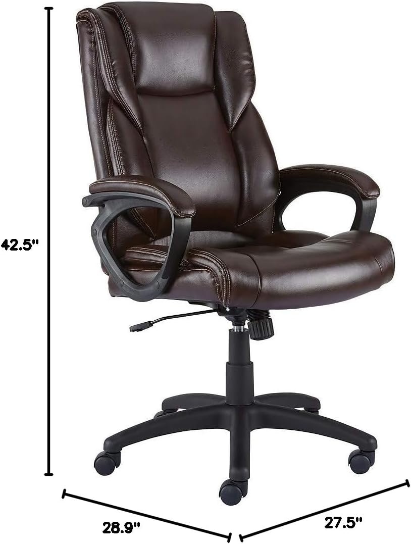 image:imageStaples Kelburne Luxura Office Chair BrownBrown