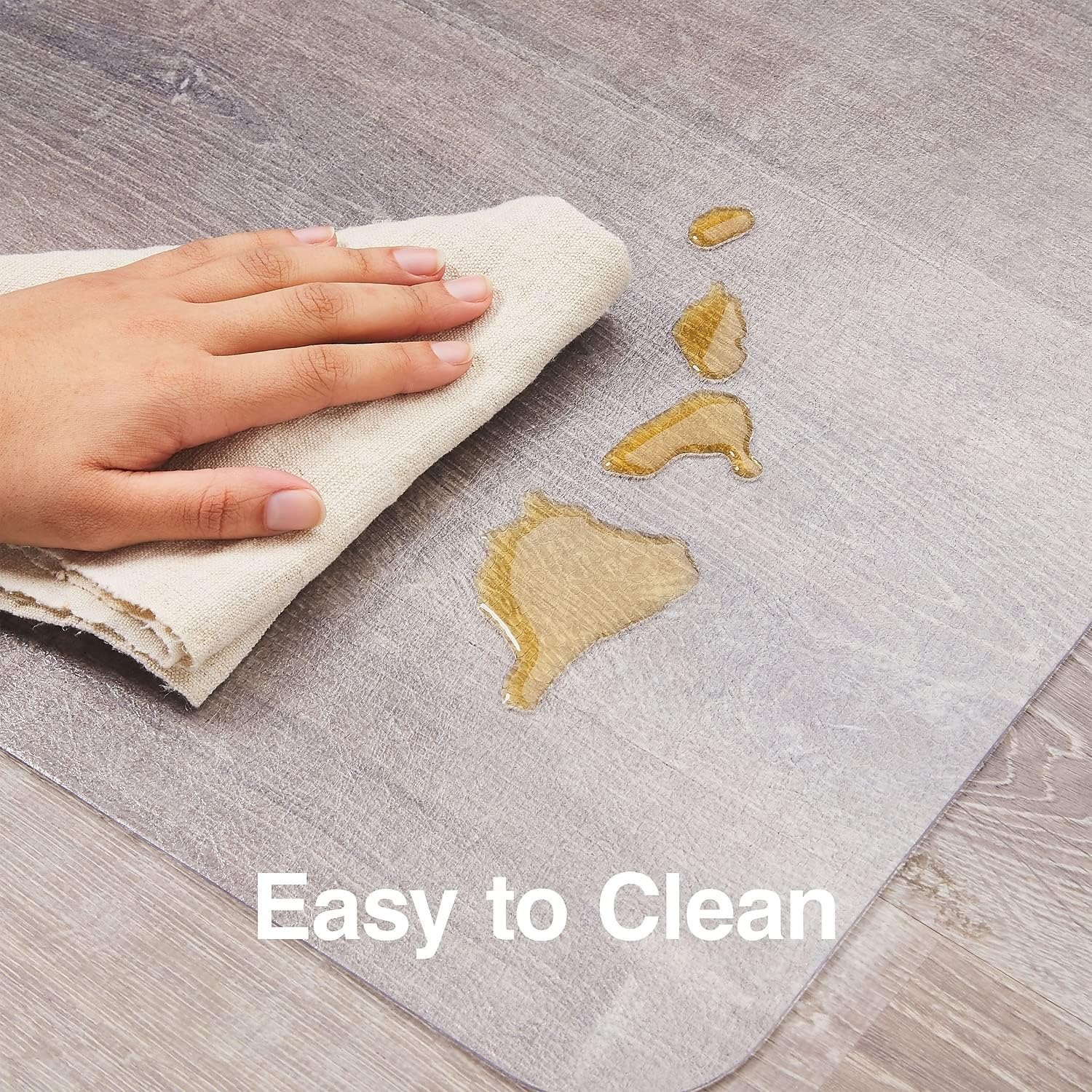 image:imageStaples Office Chair Mat Clear Floor Mats with Lip MediumPile Carpets Extended UnderDesk Coverage 45 x 53 Inch Smooth Glide45 x 53