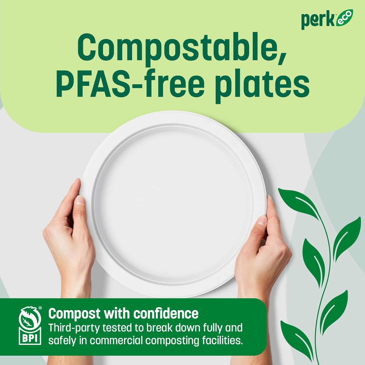 image:imageStaples Perk Eco 9 Inch Paper Plates 250 Count Bulk Disposable Plates for Everyday Meals Parties amp Events