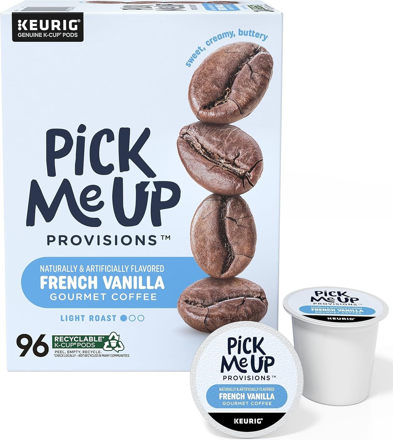 image:imageStaples Pick Me Up Provisions Single Serve Coffee Capsules and Pods Breakfast Blend Light Roast 96 Count K Cup Compatible Single Serve Coffee Breakroom Office 100 Arabica Coffee1 Count Pack of 96