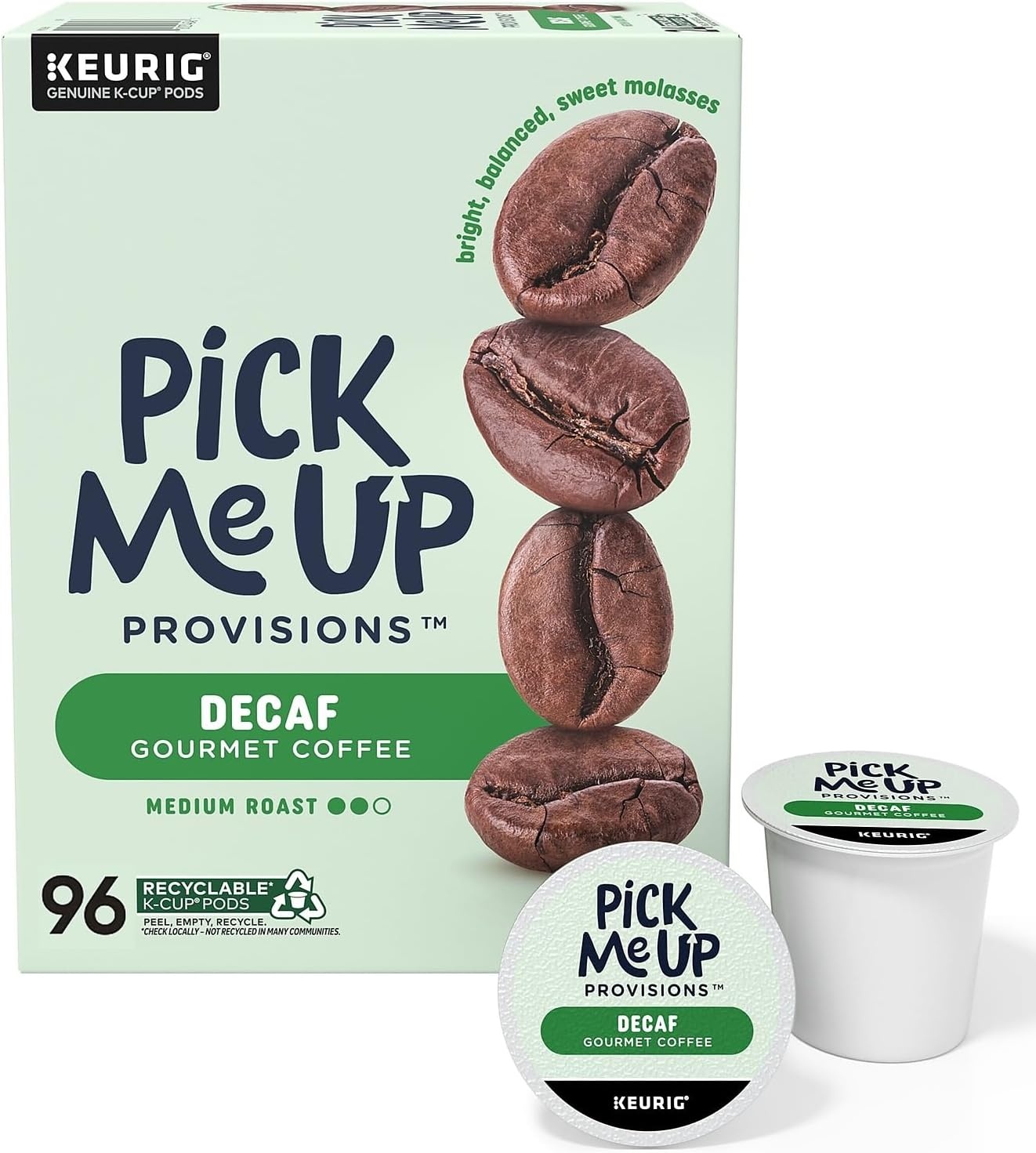 image:imageStaples Pick Me Up Provisions Single Serve Coffee Capsules and Pods Breakfast Blend Light Roast 96 Count K Cup Compatible Single Serve Coffee Breakroom Office 100 Arabica Coffee96 Count