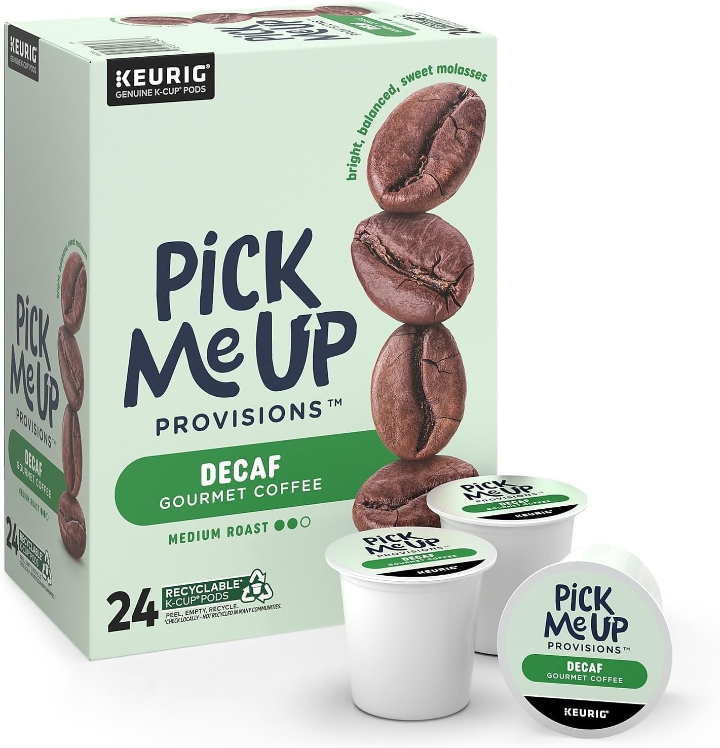 image:imageStaples Pick Me Up Provisions Single Serve Coffee Capsules and Pods Breakfast Blend Light Roast 96 Count K Cup Compatible Single Serve Coffee Breakroom Office 100 Arabica Coffee1 Count Pack of 24