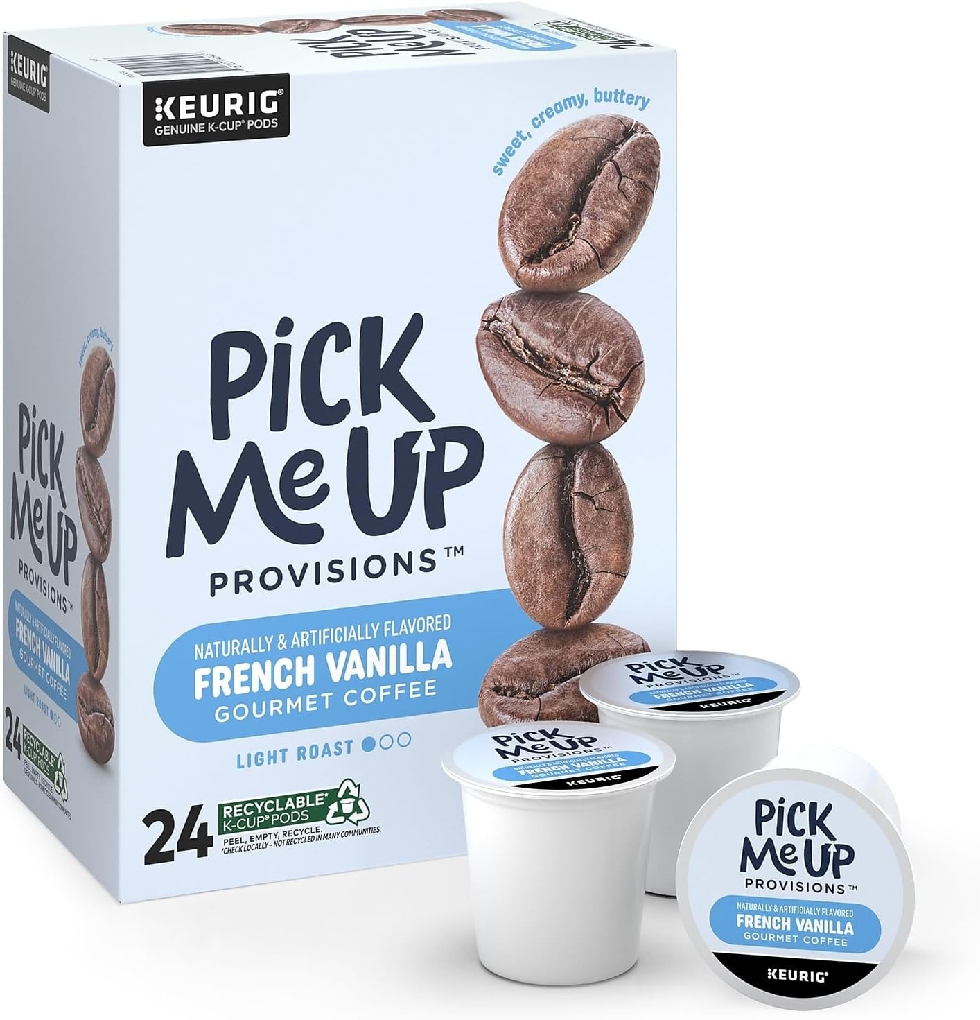 image:imageStaples Pick Me Up Provisions Single Serve Coffee Capsules and Pods Breakfast Blend Light Roast 96 Count K Cup Compatible Single Serve Coffee Breakroom Office 100 Arabica Coffee1 Count Pack of 24