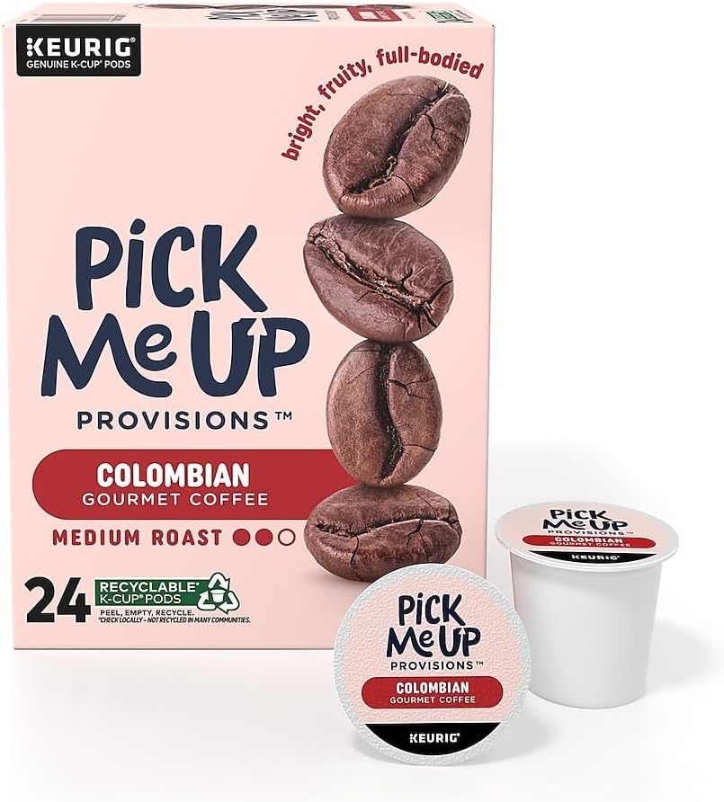 image:imageStaples Pick Me Up Provisions Single Serve Coffee Capsules and Pods Breakfast Blend Light Roast 96 Count K Cup Compatible Single Serve Coffee Breakroom Office 100 Arabica Coffee1 Count Pack of 24