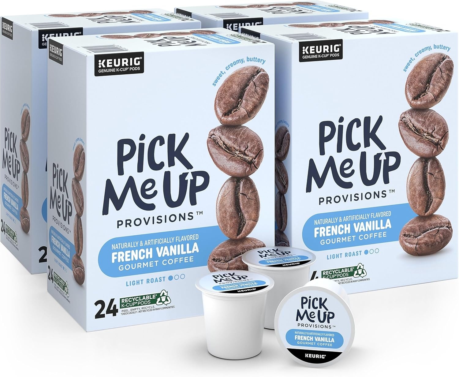 image:imageStaples Pick Me Up Provisions Single Serve Coffee Capsules and Pods Breakfast Blend Light Roast 96 Count K Cup Compatible Single Serve Coffee Breakroom Office 100 Arabica Coffee1 Count Pack of 96