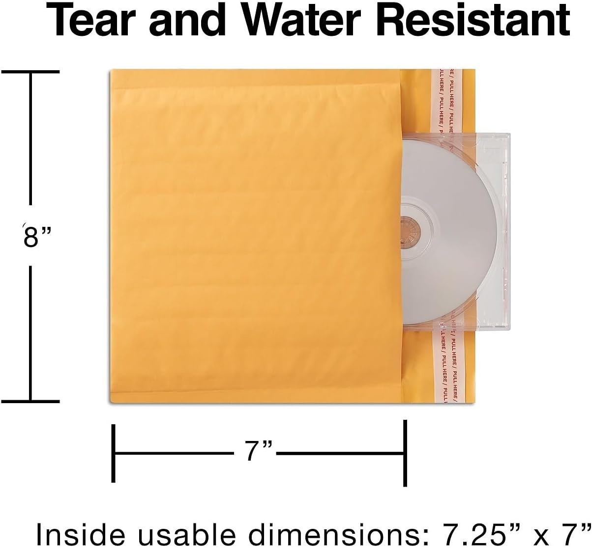 image:imageStaples QuickStripe Bubble Mailers 5 Size 105 x 15 12Pack73 x 8