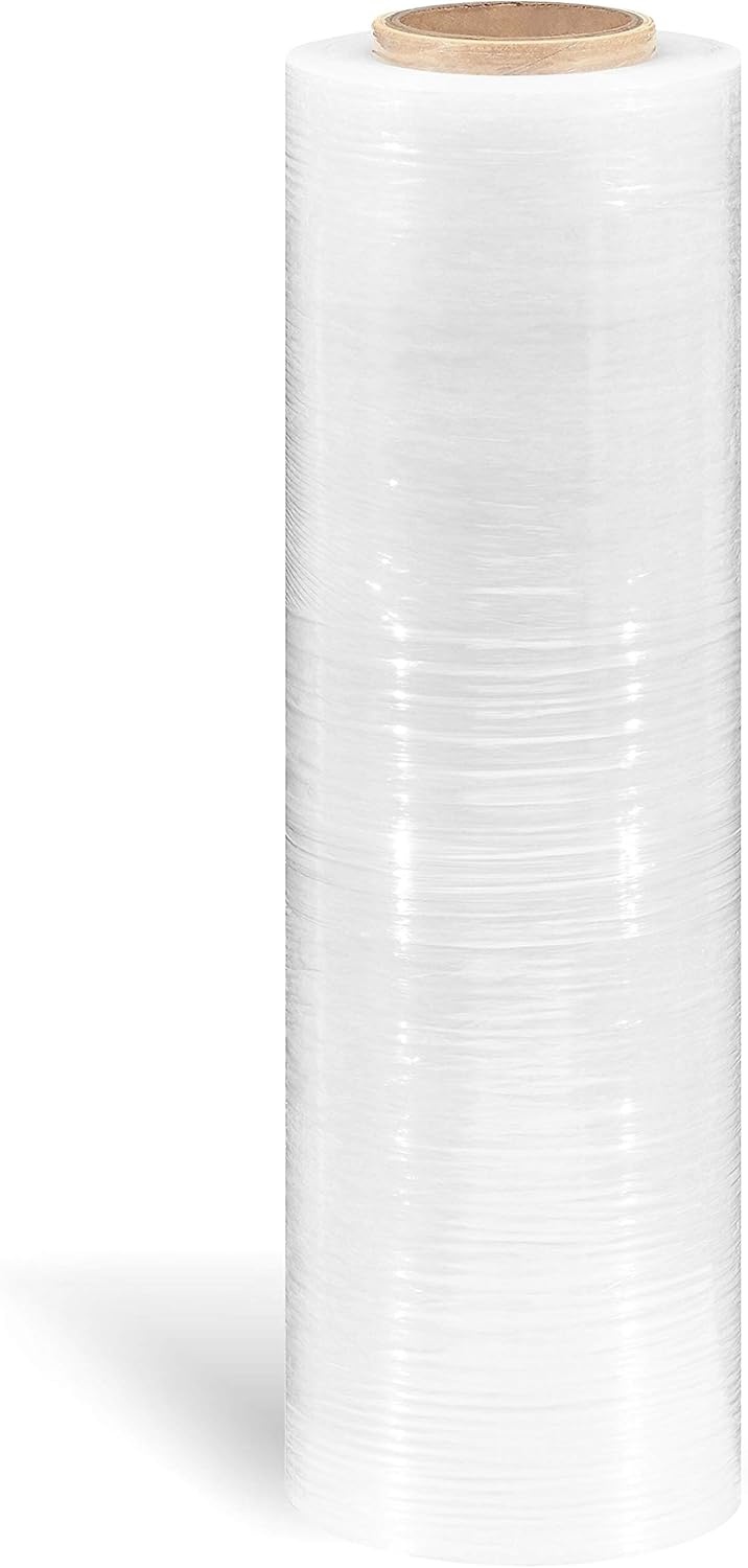 image:imageStaples Stretch Wrap 80 Gauge 18 x 1500 Clear Pallet Stretch Film for Secure Wrapping amp Shipping 4 Rolls per Case