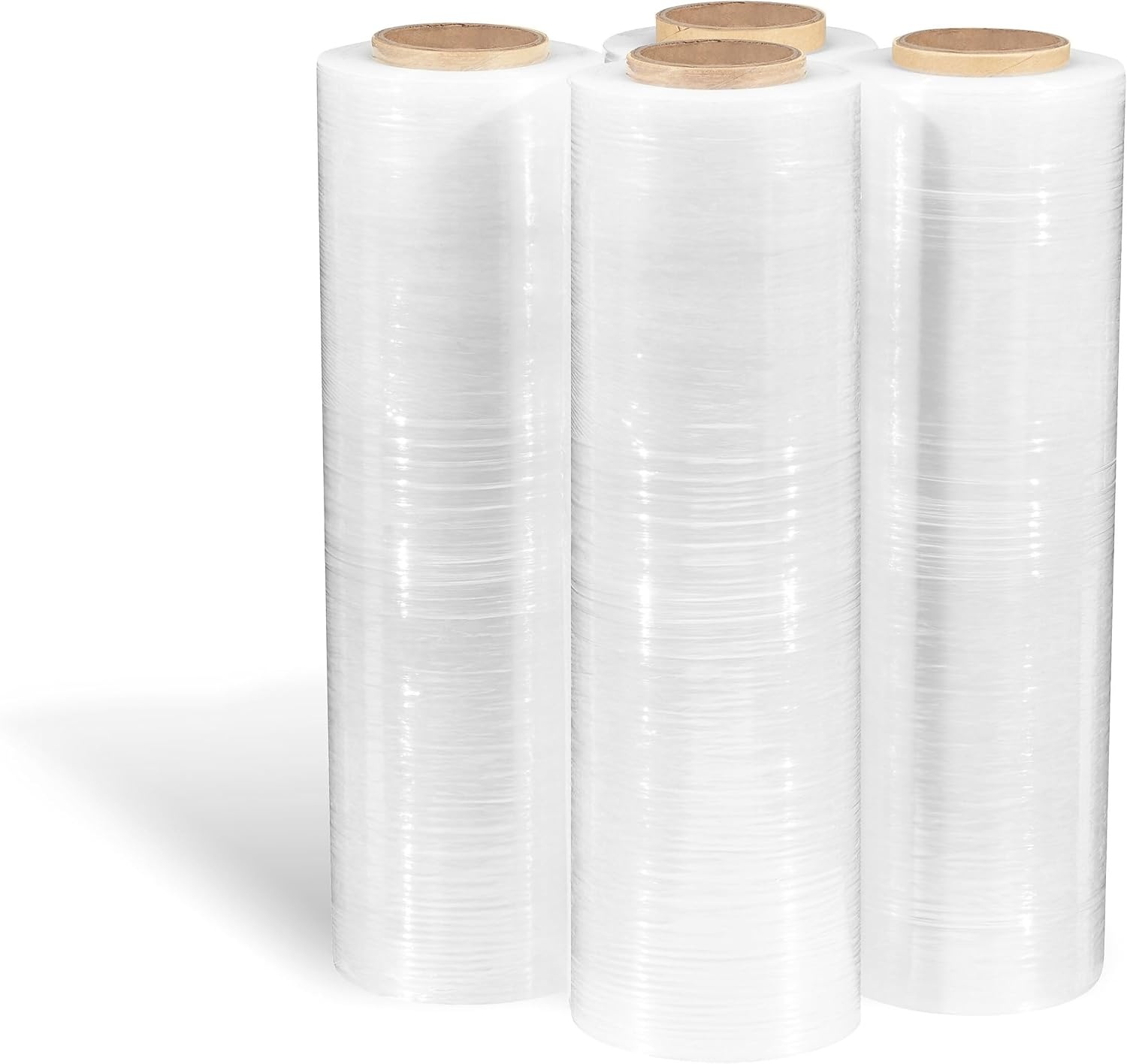 image:imageStaples Stretch Wrap 80 Gauge 18 x 1500 Clear Pallet Stretch Film for Secure Wrapping amp Shipping 4 Rolls per Case