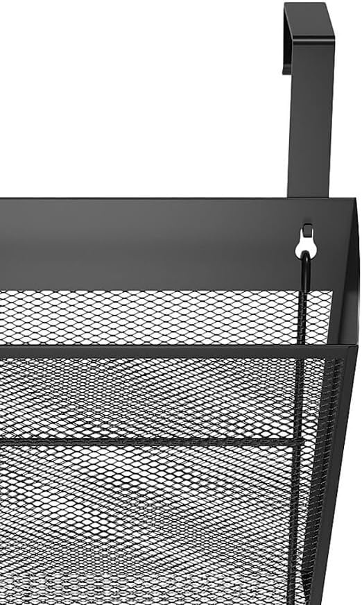 image:imageStaples TRU RED Mesh Letter Wall File 1 Pocket Black Wall Mounted File Organizer for Mail Documents and Quick Access Storage2 Pack