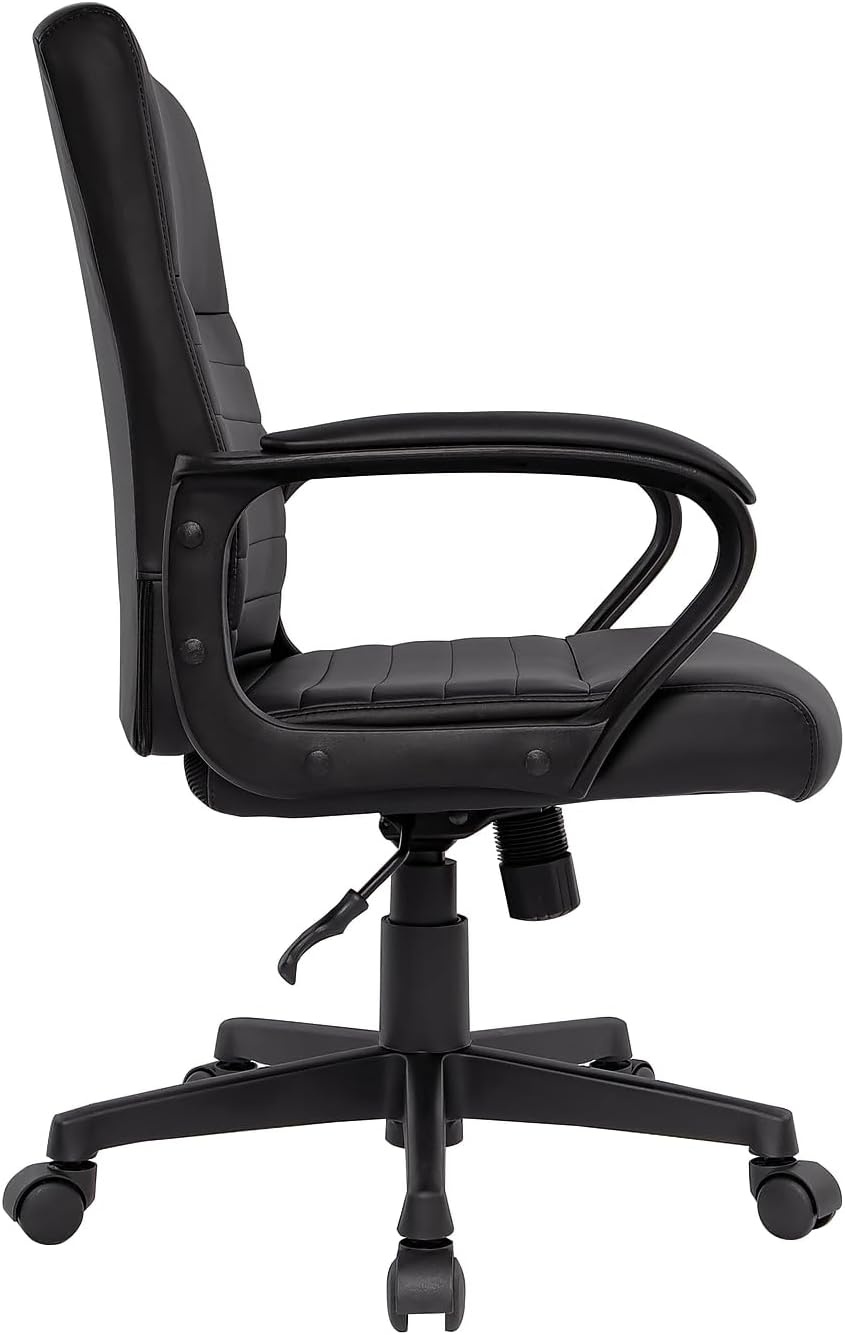 image:imageStaples Tervina Luxura MidBack Manager Chair Black 2Pack