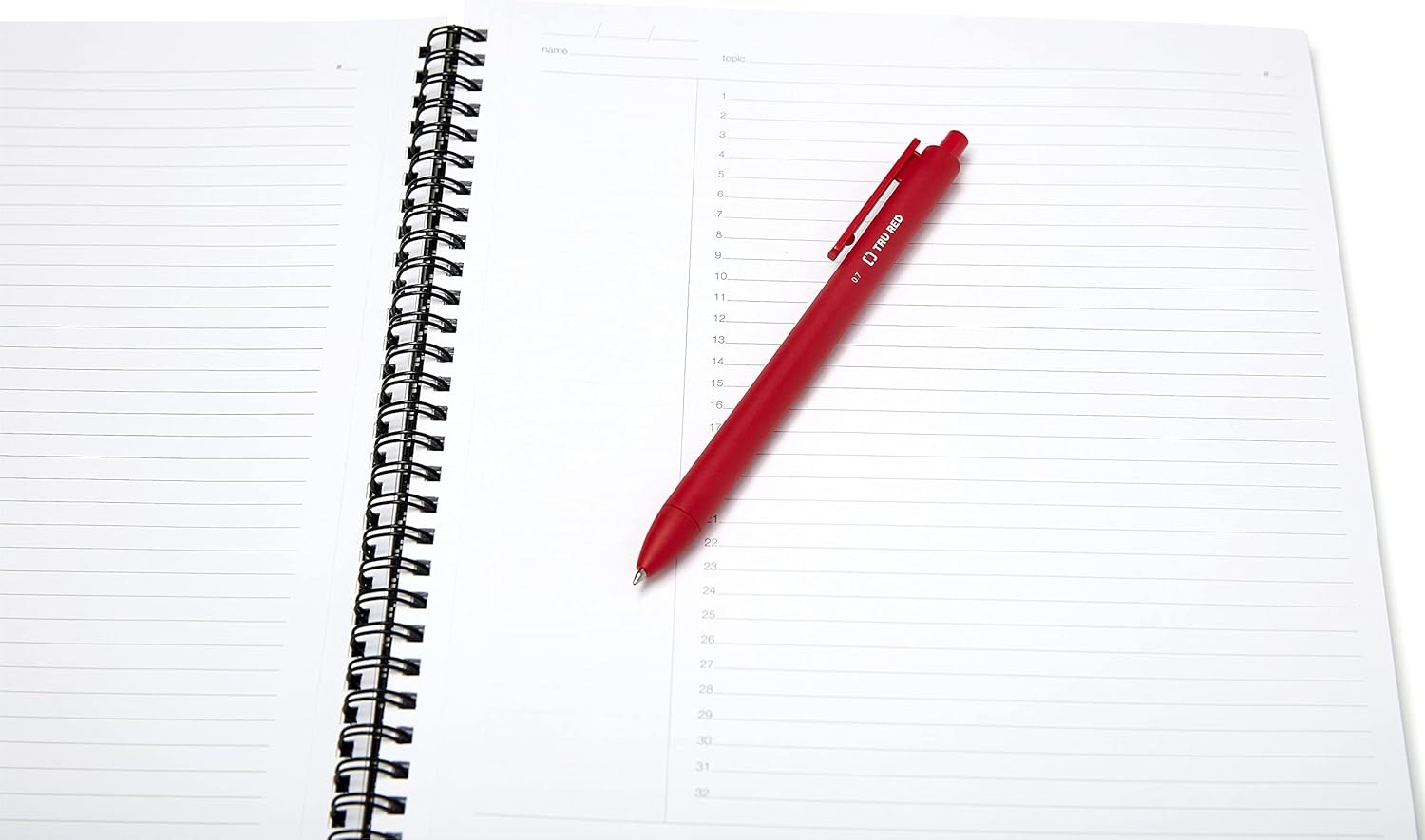 image:imageTRU RED Large Soft Cover Project Planner Notebook Black