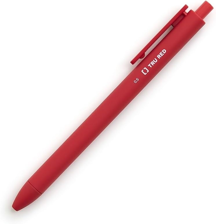 image:imageTRU RED Retractable Gel Pens Medium Point 07mm Black Ink 12 Pack QuickDry Pens for NoSmear Notes amp Office WritingAssorted