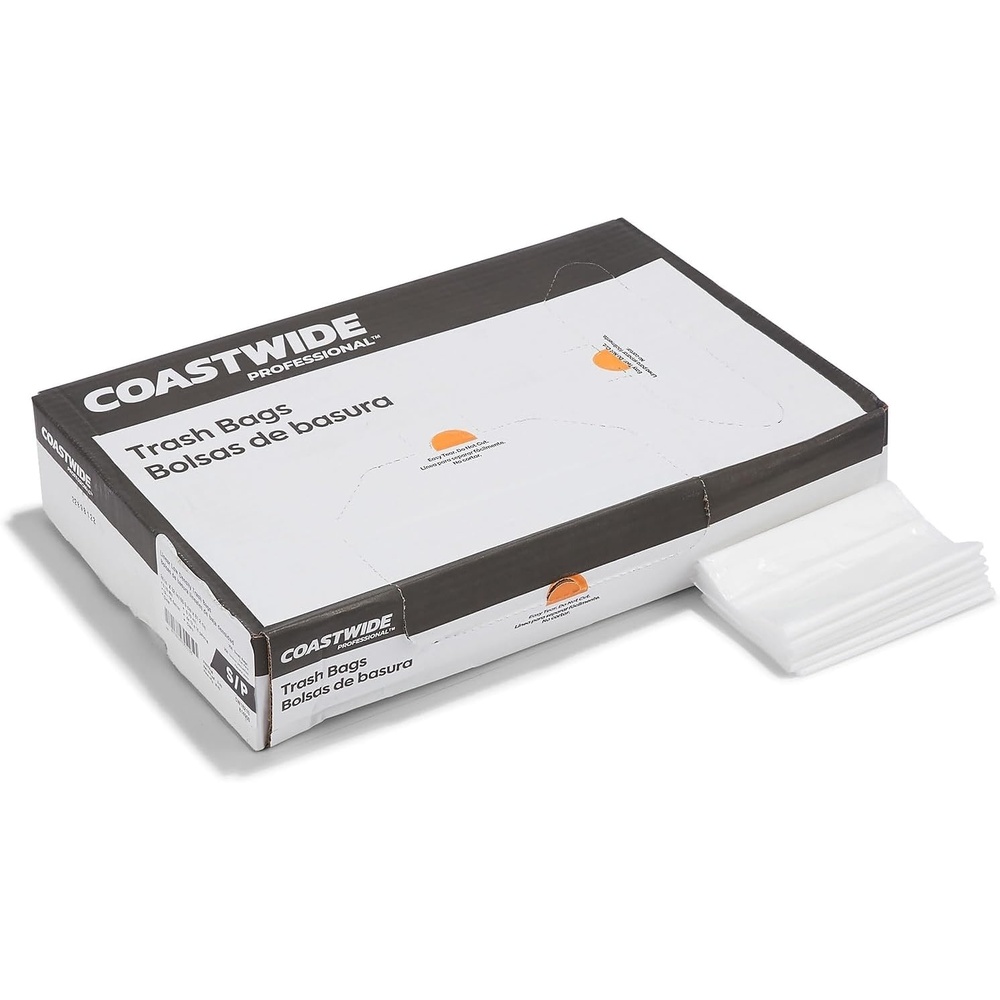 image:imageSTAPLES BRIGHTON Clear Professional Linear LowDensity Trash Bags 1216 Gallon 250 BagsBox