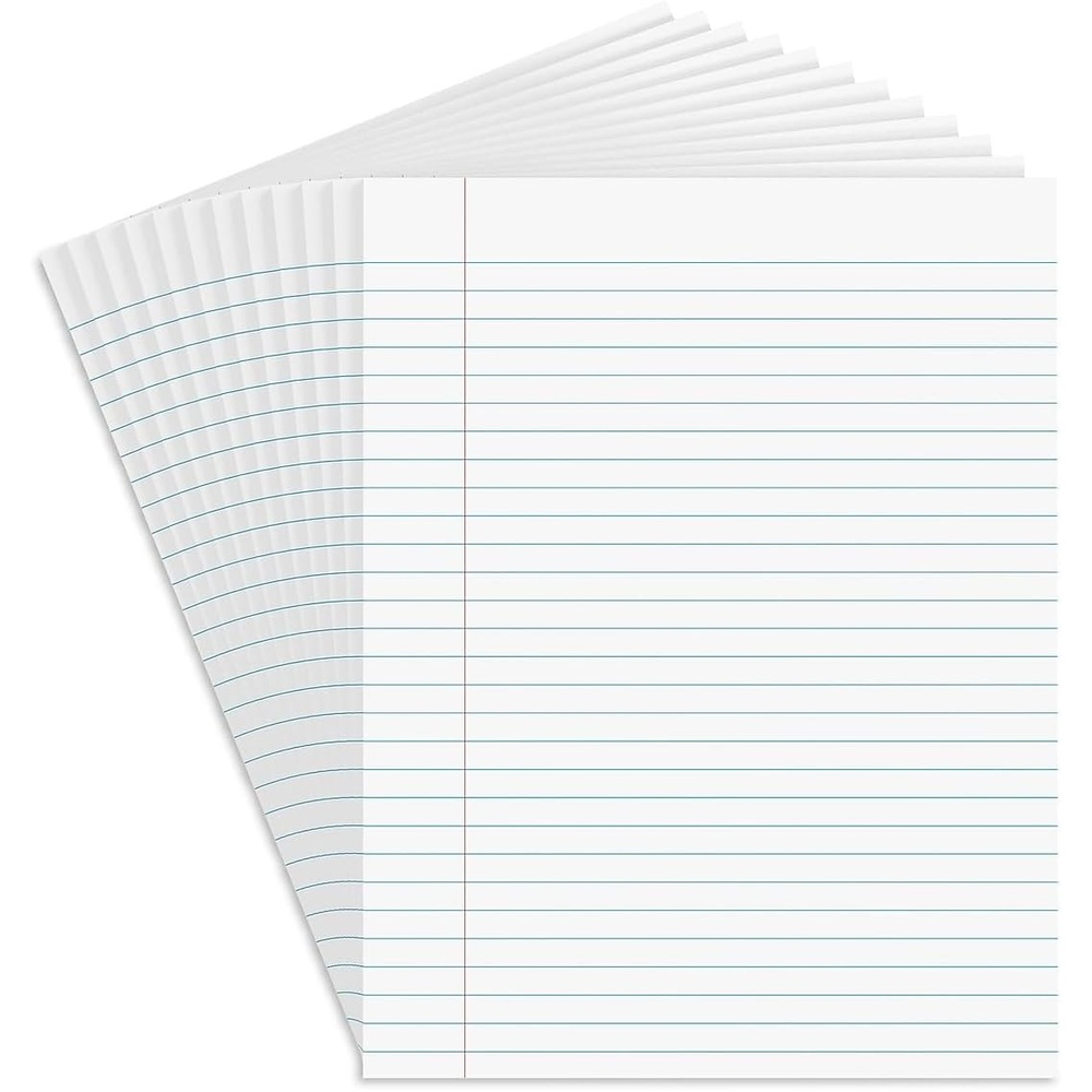 image:imageSTAPLES Legal Pads 85 x 11 Wide Ruled Perforated 50 SheetsPad 12Pack85 x 11
