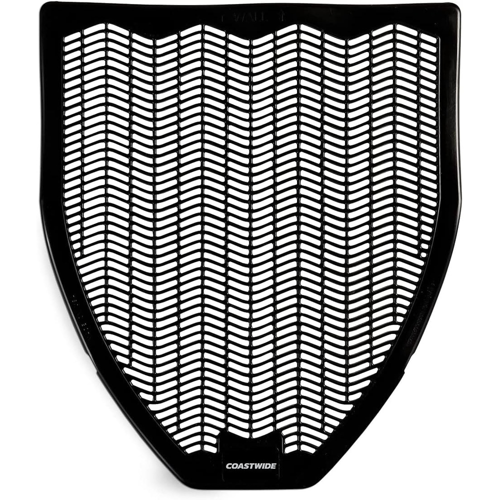 image:imageStaples Brighton Urinal Floor Mat Commercial Splash amp Odor Control Bathroom Mat with NonSlip Backing Black 175 x 205 6Pack