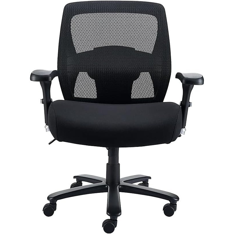 image:imageStaples Driscott Ergonomic Fabric Managers Big amp Tall Chair 400 lb Capacity Black 2Pack