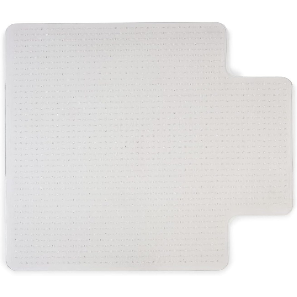 image:imageStaples Office Chair Mat Clear Floor Mats with Lip MediumPile Carpets Extended UnderDesk Coverage 45 x 53 Inch Smooth Glide45 x 53