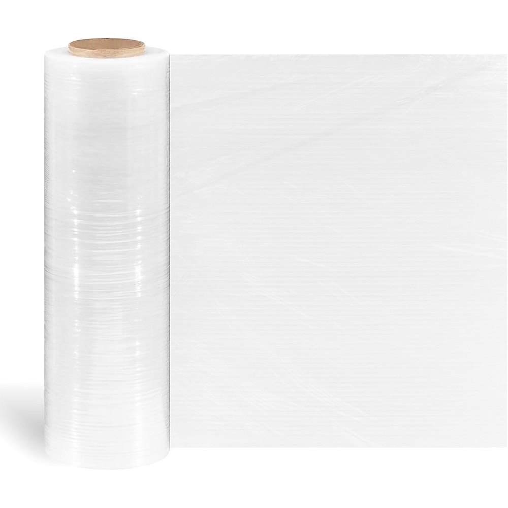 image:imageStaples Stretch Wrap 80 Gauge 18 x 1500 Clear Pallet Stretch Film for Secure Wrapping amp Shipping 4 Rolls per Case