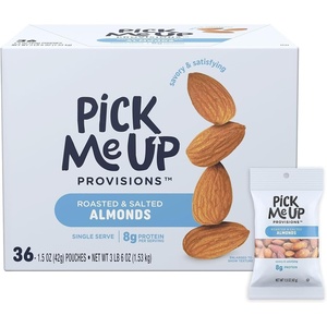 image:imagePick Me Up Provisions Roasted amp Salted Peanuts 36 SingleServe 2 oz Bags HighProtein Snack Packs for Work Travel amp LunchesAlmonds
