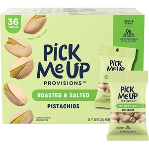 image:imagePick Me Up Provisions Roasted amp Salted Peanuts 36 SingleServe 2 oz Bags HighProtein Snack Packs for Work Travel amp LunchesPistachios