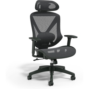 image:imageSTAPLES Ergonomic Task Chair Mesh Ergonomic Lumbar Support GrayBlack