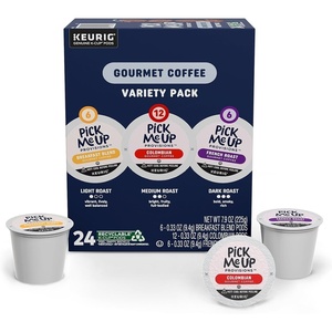 image:imageStaples Pick Me Up Provisions Single  Serve Coffee Capsules and Pods Breakfast Blend Light Roast 96 Count K  Cup Compatible Single Serve Coffee Breakroom Office 100 Arabica Coffee24 Count Pack of 1