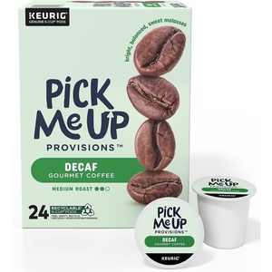 image:imageStaples Pick Me Up Provisions Single  Serve Coffee Capsules and Pods Breakfast Blend Light Roast 96 Count K  Cup Compatible Single Serve Coffee Breakroom Office 100 Arabica Coffee1 Count Pack of 24
