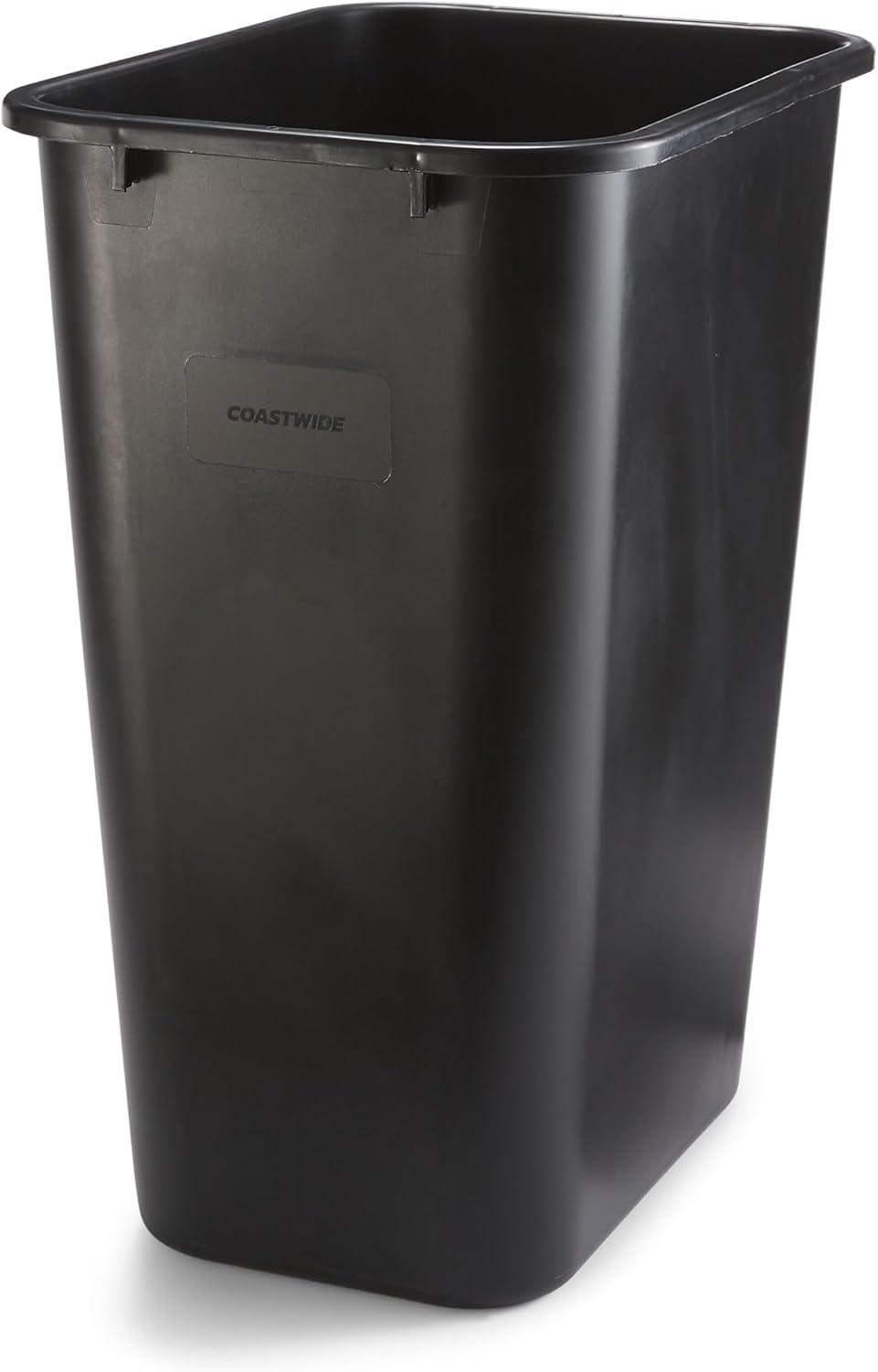 image:imageCOASTWIDE Professional Indoor Trash Can Without Lid Black Soft Molded Plastic 7 Gallon CW56429Black